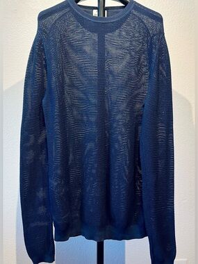 Acne Studios SS15 “Kaden” Navy Open-Knit Mesh Sweater - Size M (Men’s)